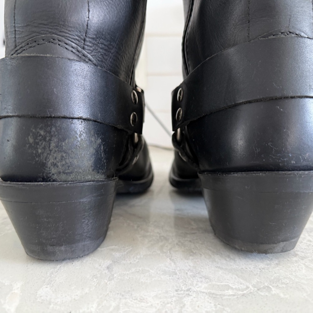 Double H Black Combat & Moto Boots - Picture 4 of 6